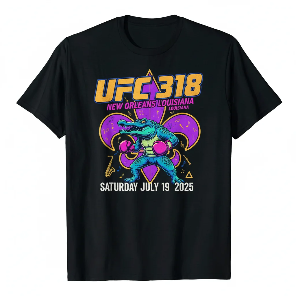 UFC 318 New Orleans Louisiana July 19 2025 Commemorative T-Shirt
