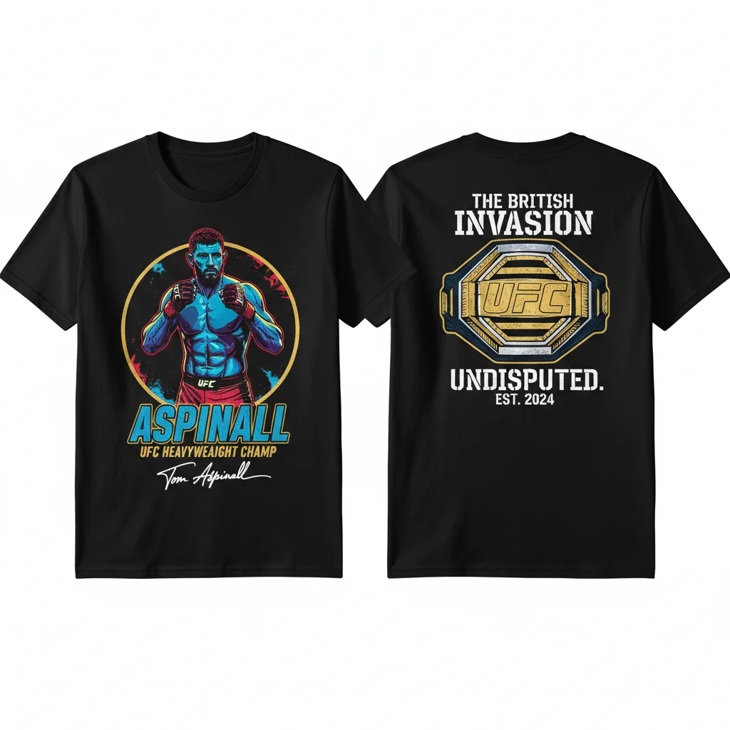 Tom Aspinall UFC Heavyweight Champion Signature T-Shirt