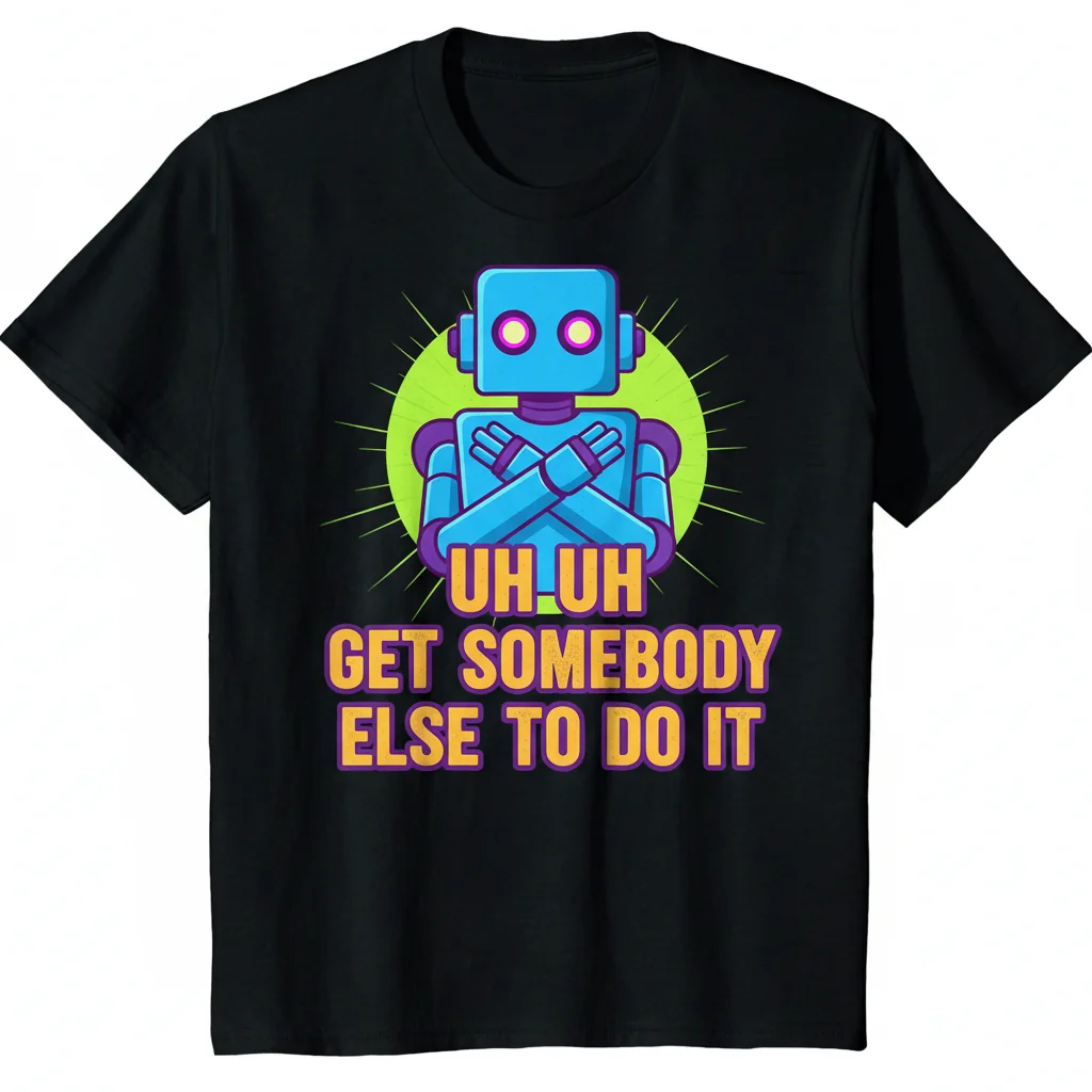 Durable "uh uh get somebody else to do it" Essential T-Shirt – Fade-Resistant & Perfect Fit