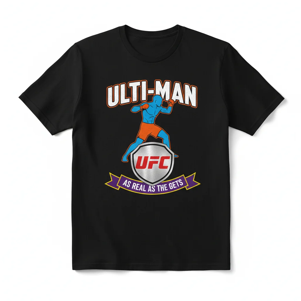 The 'Ulti-Man' Tribute Tee | Vintage UFC Inspired Art Shirt
