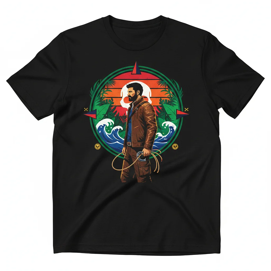 Uncharted 4 Nathan Drake Art Essential Tee