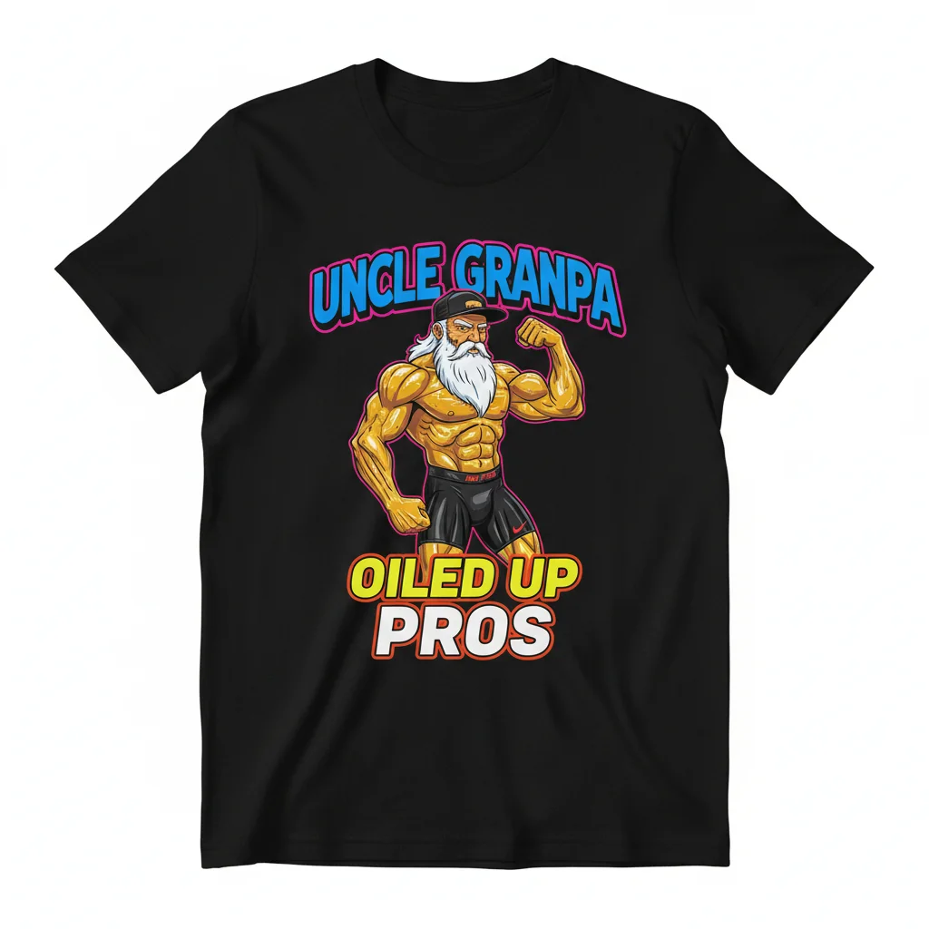 Uncle Grandpa Oiled Up Shirt | Funny Meme Graphic Tee