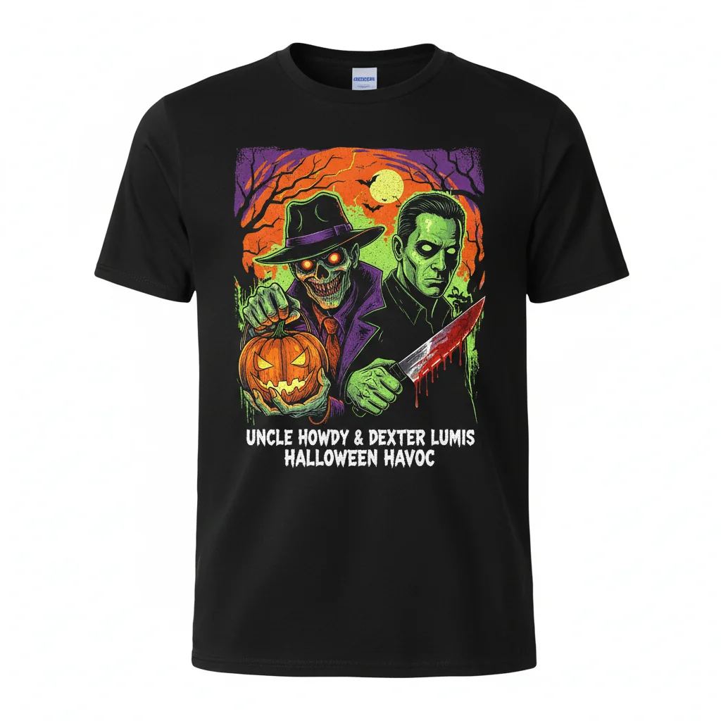 Uncle Howdy & Dexter Lumis: The Haunting Halloween Tee