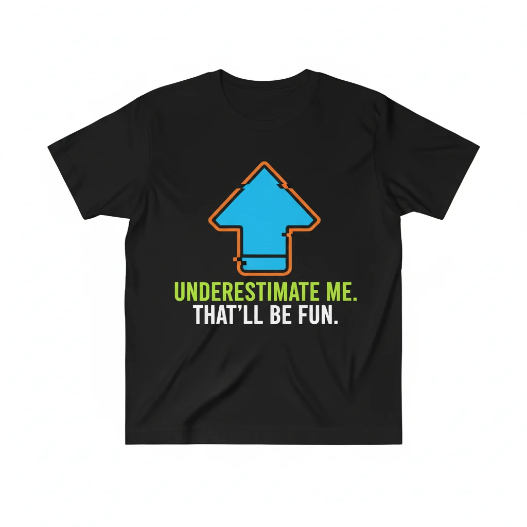 Embrace the Challenge: "Underestimate Me, That'll Be Fun" Statement Tee