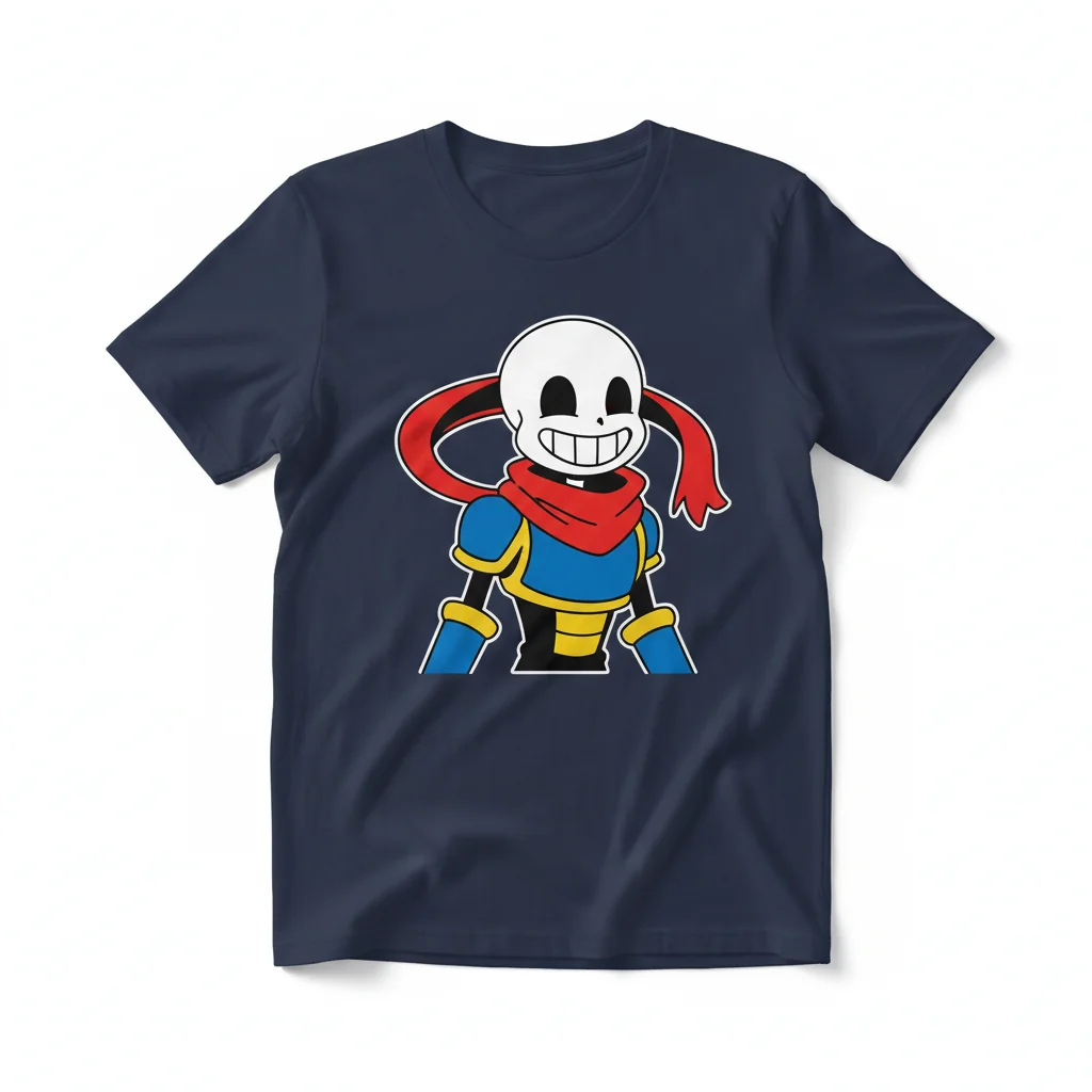 UNDERTALE Papyrus Pixel Art Essential T-Shirt - Comfortable Gaming Apparel