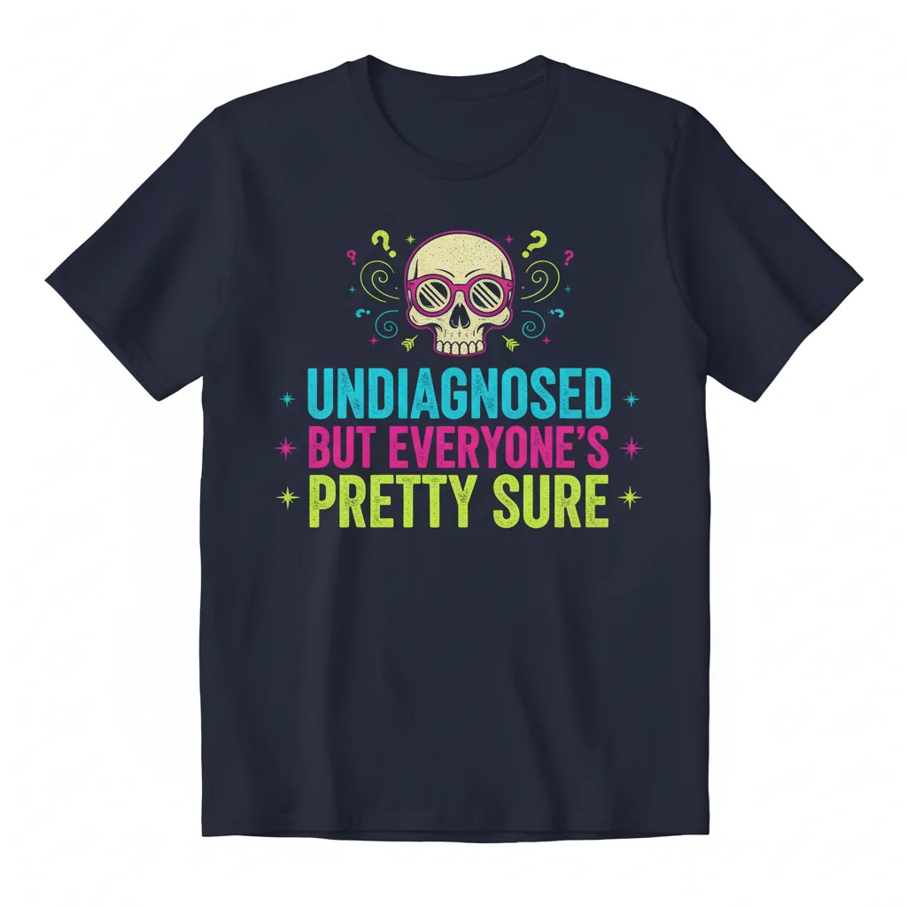 Undiagnosed But Everyone's Pretty Sure Funny T-Shirt