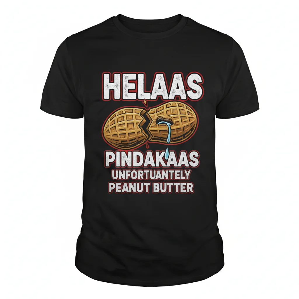 Helaas Pindakaas Unfortunately Peanut Butter Essential T-Shirt - Premium Cotton Tee