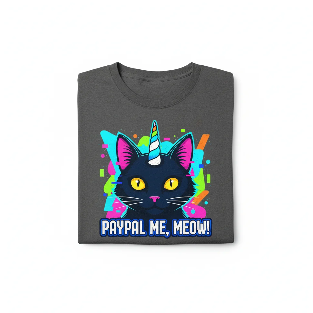 Unico Uni: The 'Funny Cat Meme' Essential Tee – Wear Your Joy!