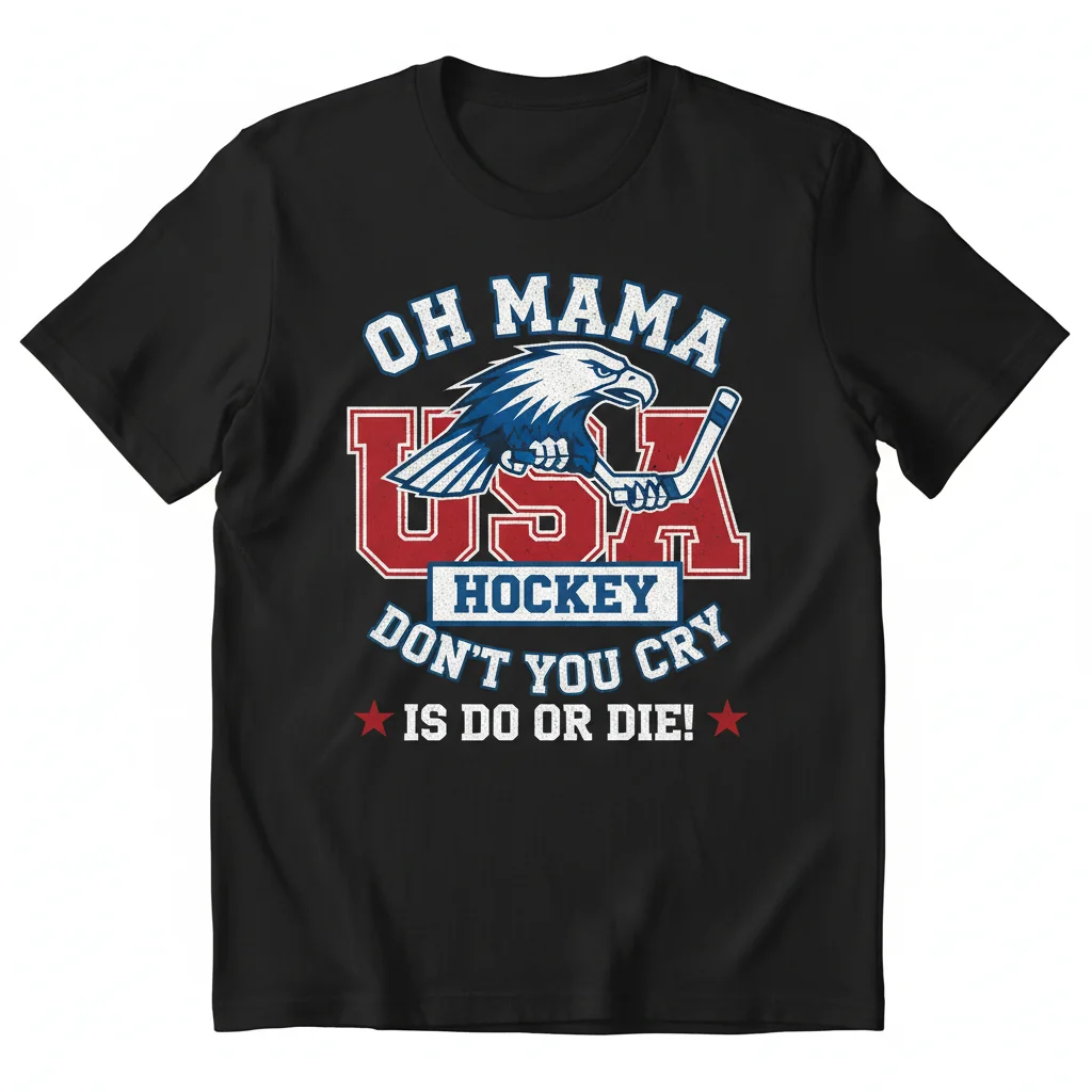 USA Hockey 'Oh Mama Don't You Cry' Fan T-Shirt