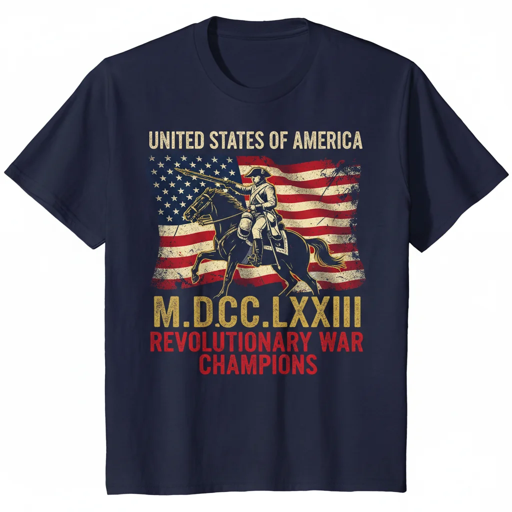 USA 1783 Revolutionary War Champions Essential T-Shirt - Historical American Flag Tee