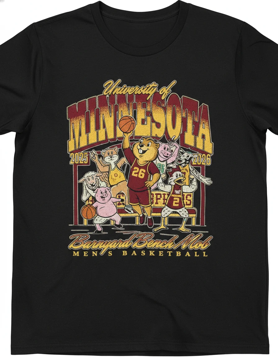 "The Barnyard" Gophers Bench Mob Tee | An Ode to Minnesota Basketball