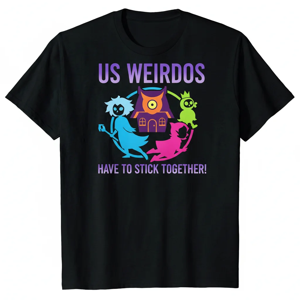 The Owl House "US Weirdos Have To Stick Together" Graphic T-Shirt | Essential Tee