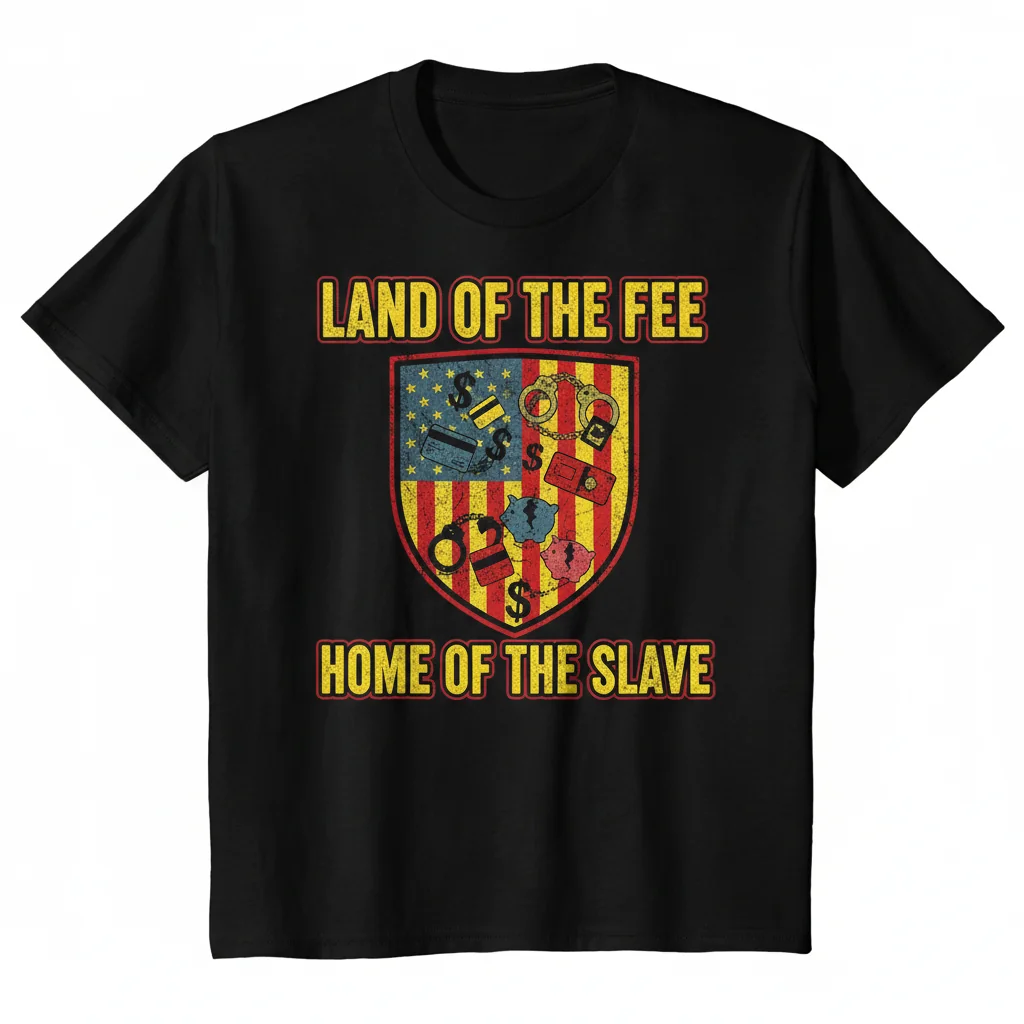 USA - Land of the Fee, Home of the Slave - Ultra-Durable & Fade-Resistant Essential T-Shirt