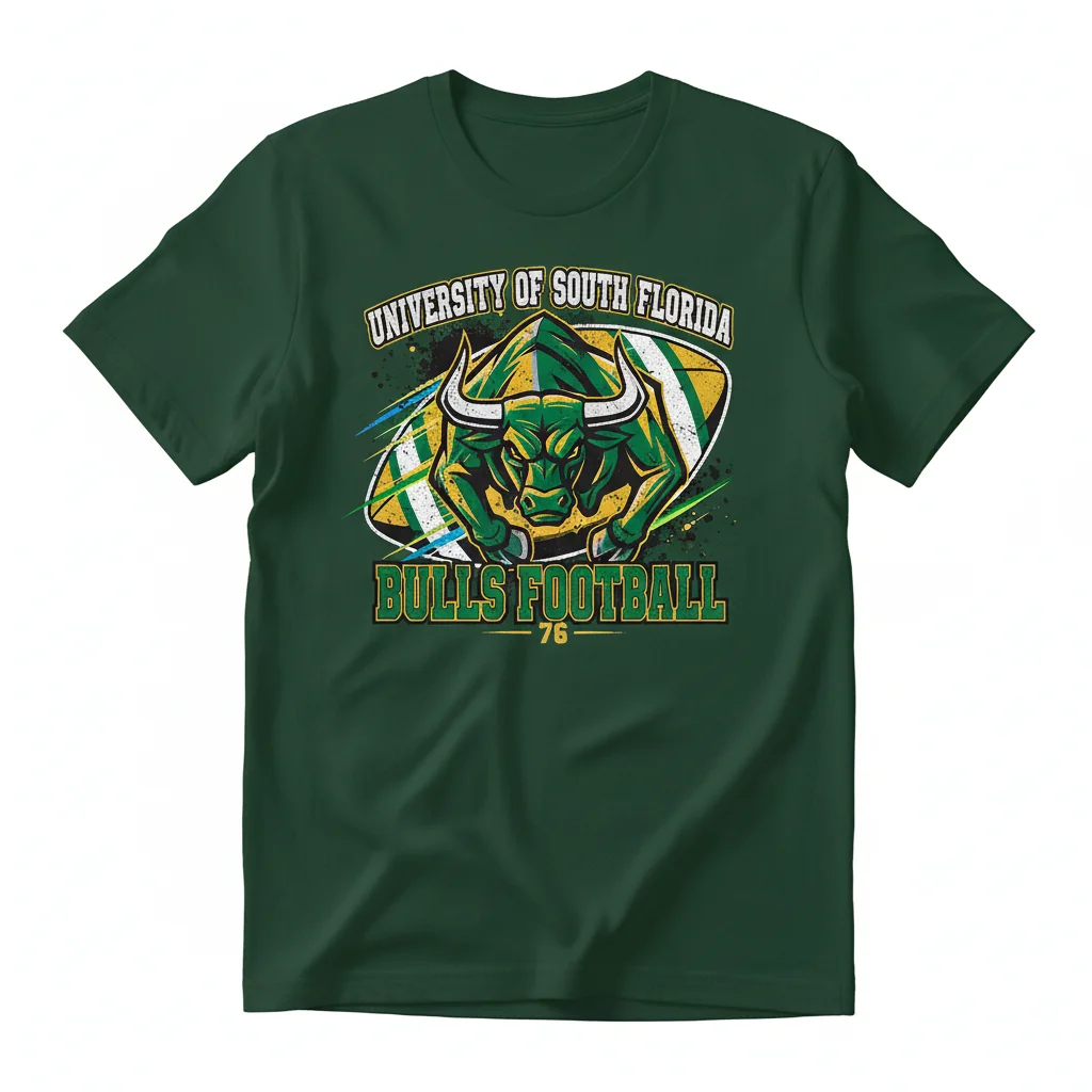 Bulls Spirit: University of South Florida Football Lifestyle Tee