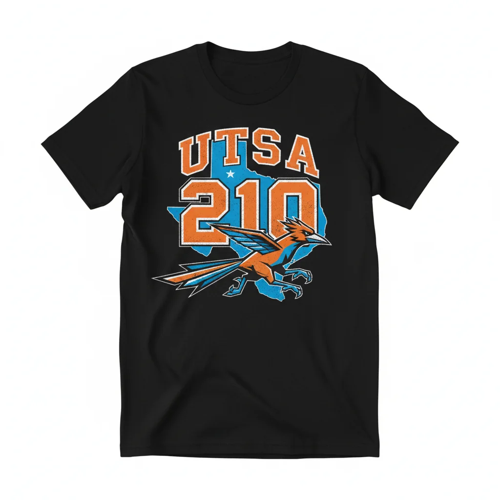 UTSA Roadrunners 210 Map Tee