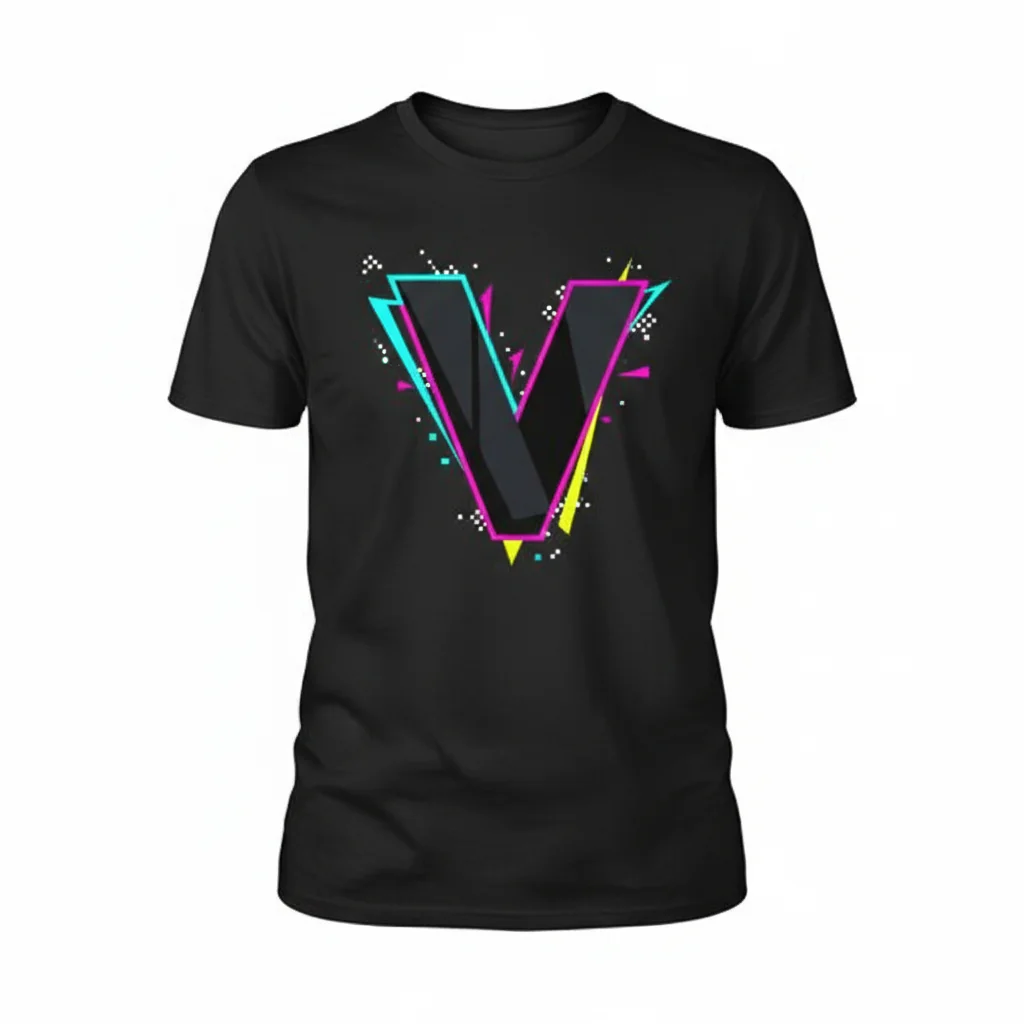 "V in All Black" Classic Essential Tee - Versatile Unisex T-Shirt