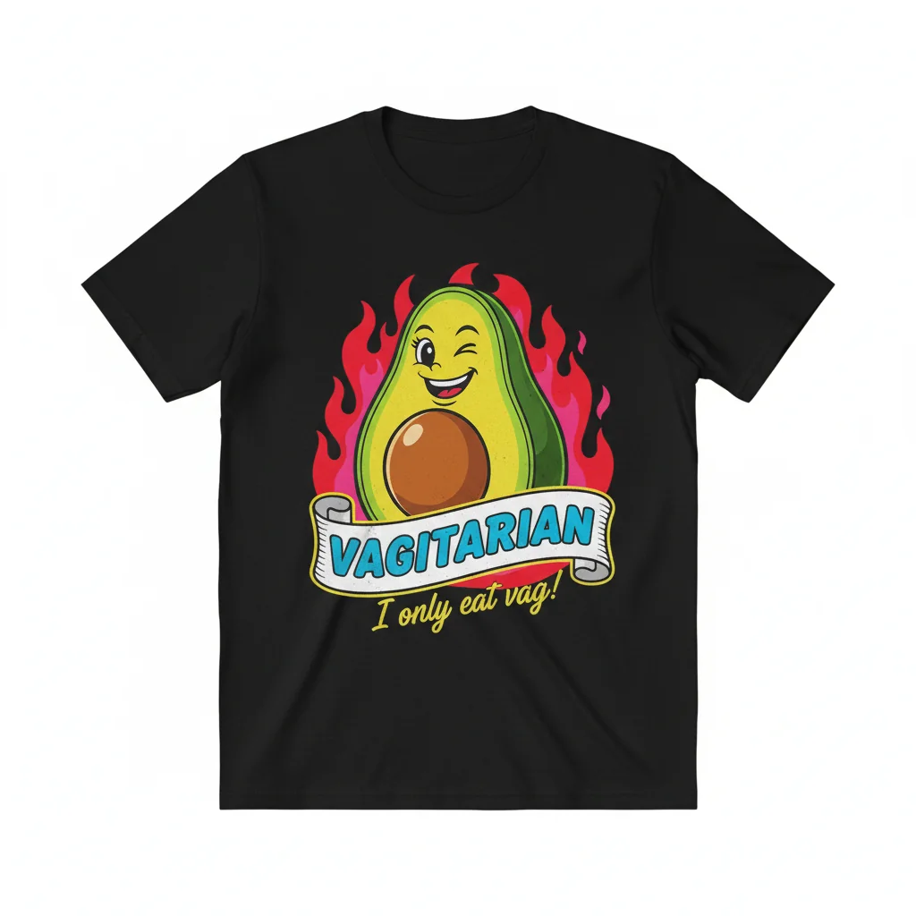 Vagitarian I Only Eat Vag Pussy Eater Shirt - Funny Adult Humor Tee