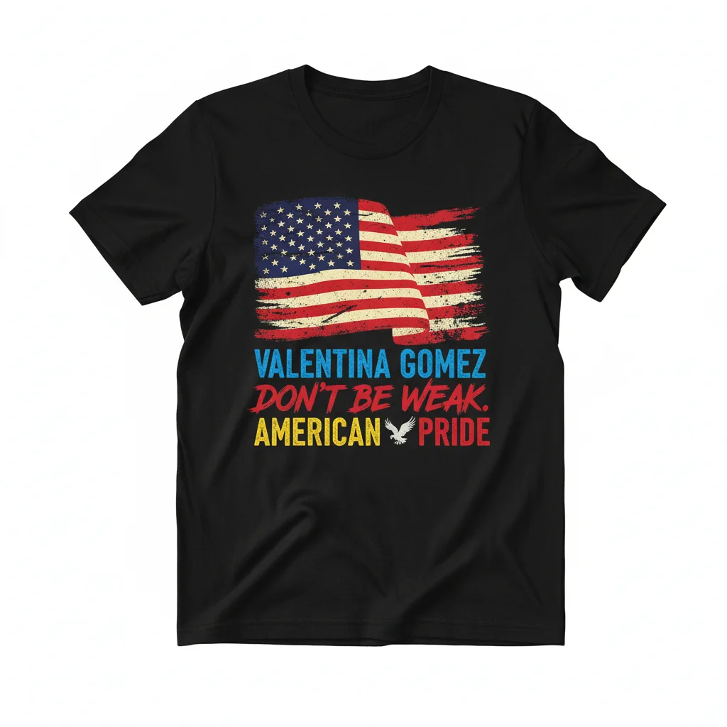 Valentina Gomez American Flag Graphic Tee - Patriotic Style