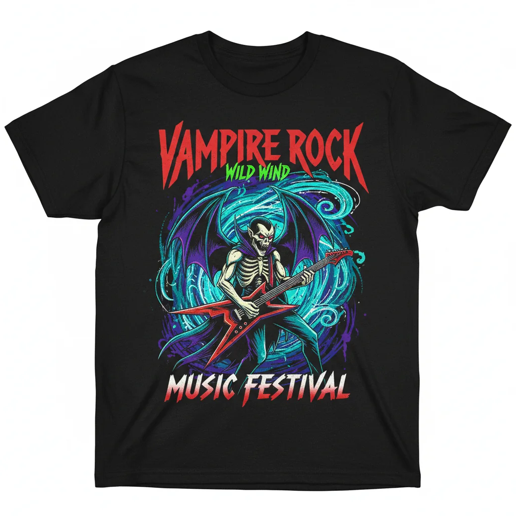 Vampire Rock Wild Wind Graphic Tee
