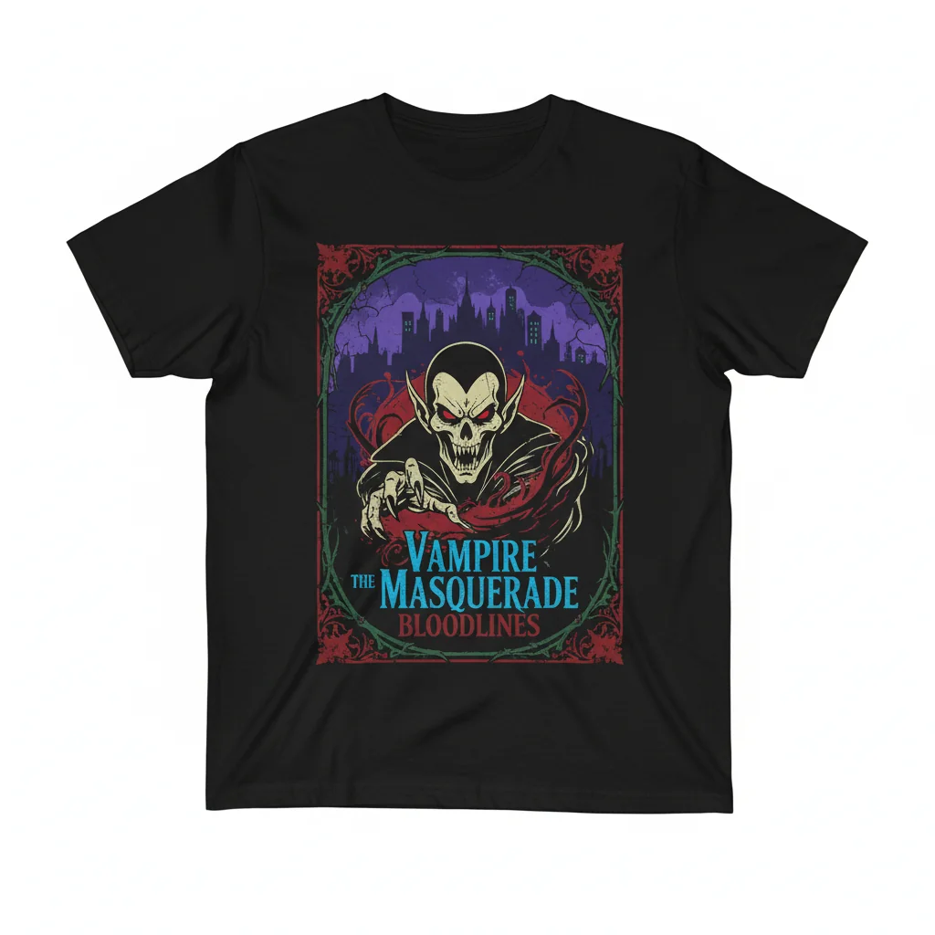 Vampire The Masquerade Bloodlines Vintage Tee - Ultimate Comfort & Durability
