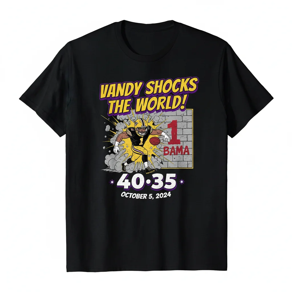 Vanderbilt Beats Alabama Shock The World Fan Tee