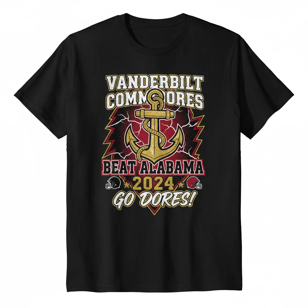 Vanderbilt Commodores Beat Alabama 2024 Shirt | Go Dores Fan Tee | NCAA Victory Merch