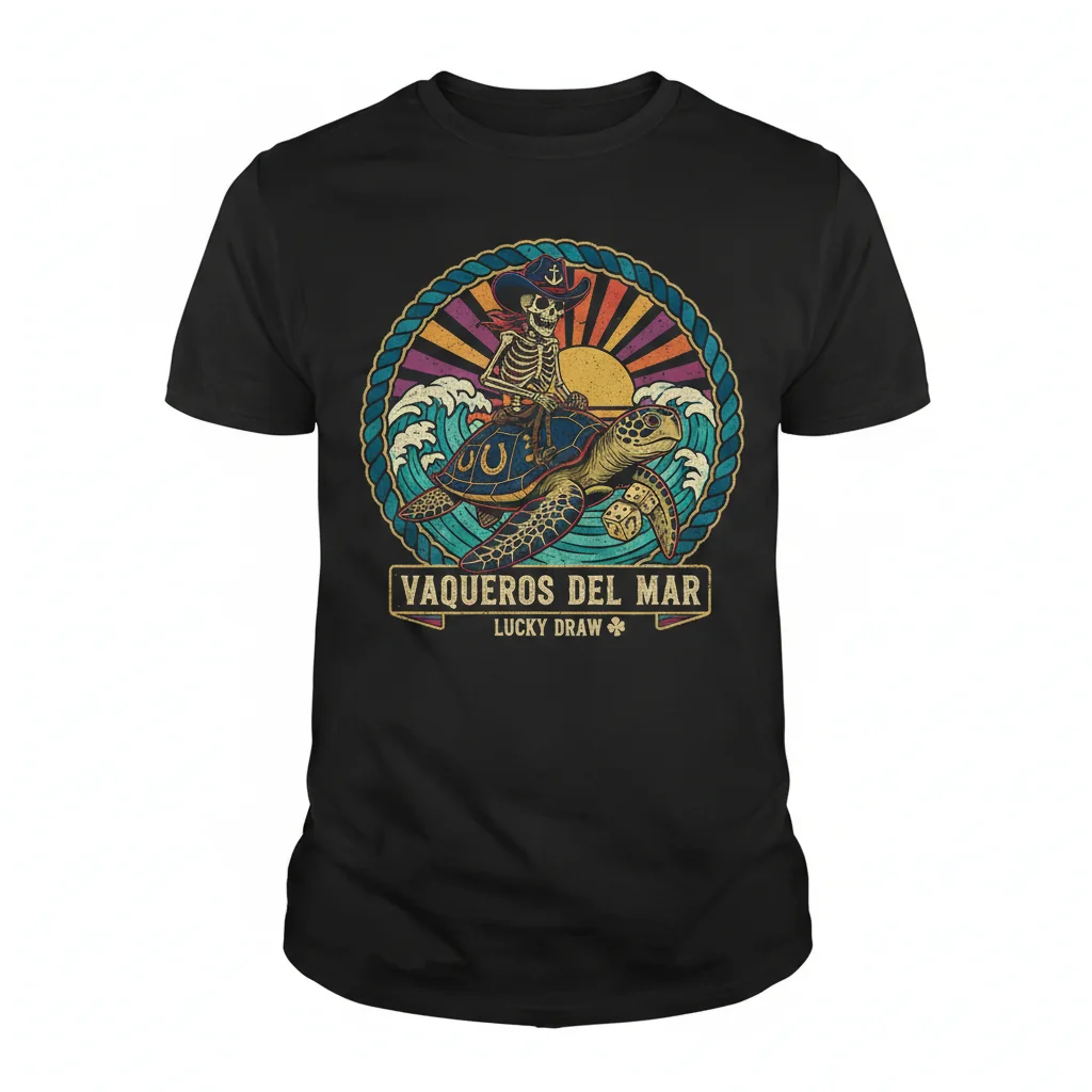Vaqueros Del Mar "Lucky Draw" - Camiseta Esencial de Colección