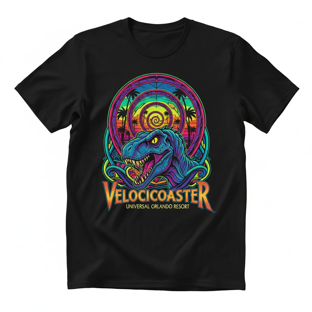 Velocicoaster Universal Orlando Resort T-Shirt - Premium Ring-Spun Cotton Tee