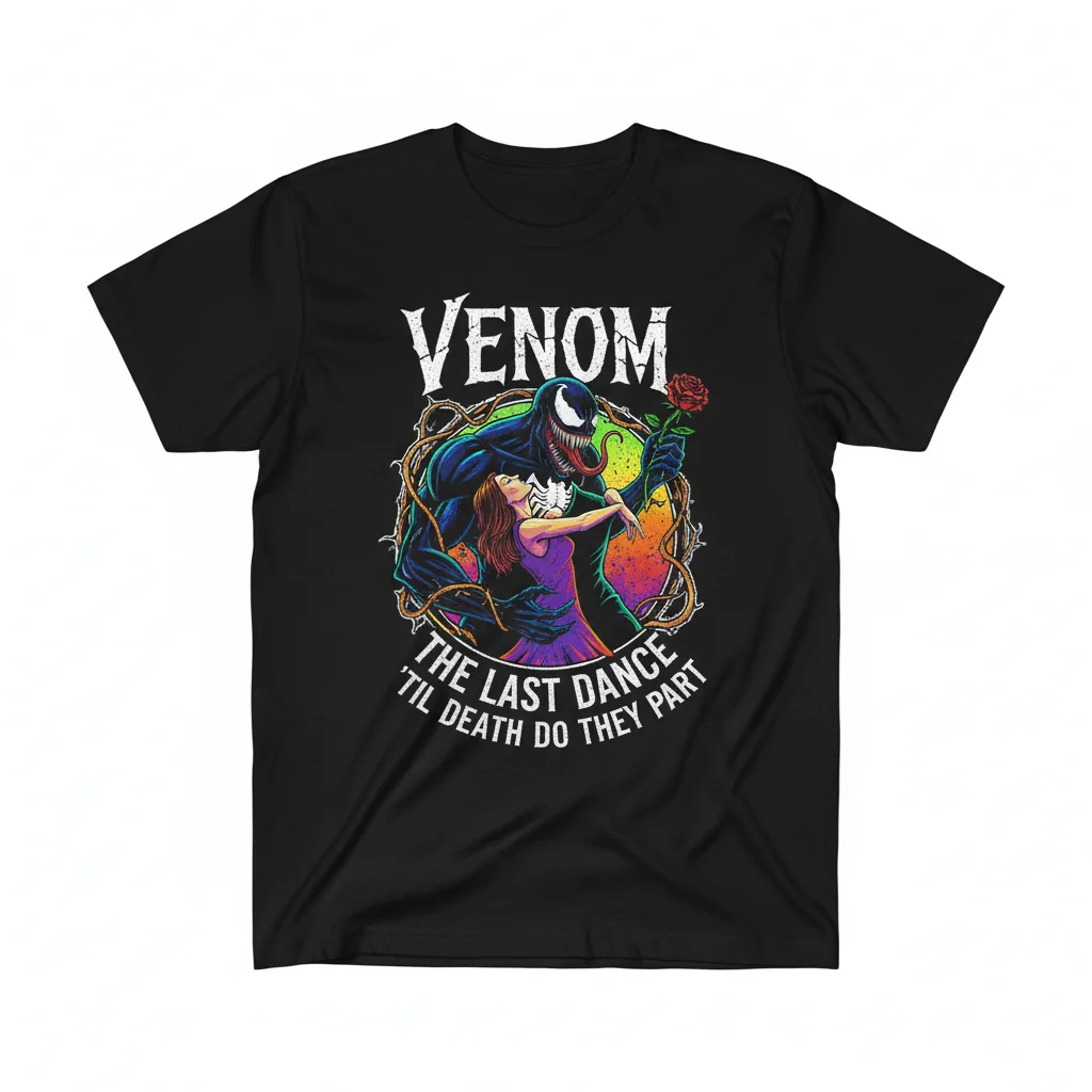 Venom The Last Dance 'Til Death Do They Part T-Shirt - Official Marvel Tee