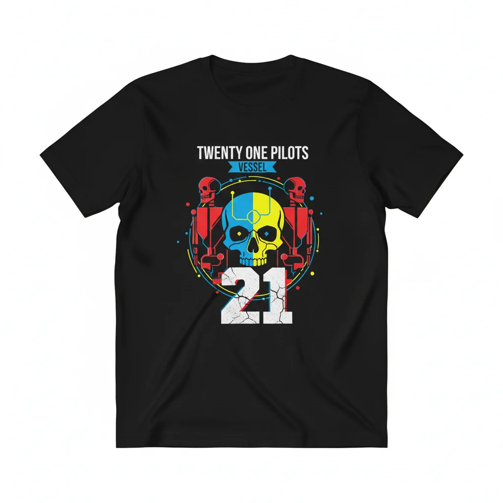 Vessel Anniversary Skeleton Twenty One Pilots Premium Tee