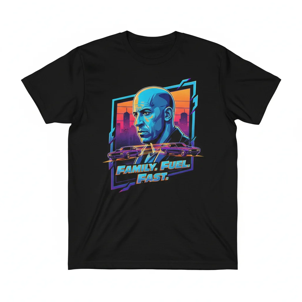 Vin Diesel Dominic Toretto Fast & Furious T-Shirt - Premium Cotton Tee