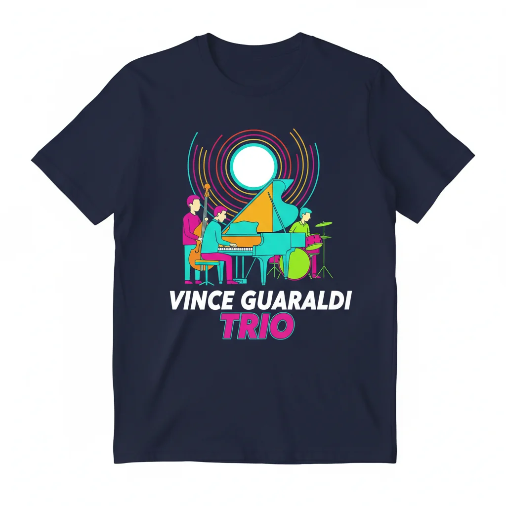 Vince Guaraldi Trio Street Tee | Vintage Jazz Graphic