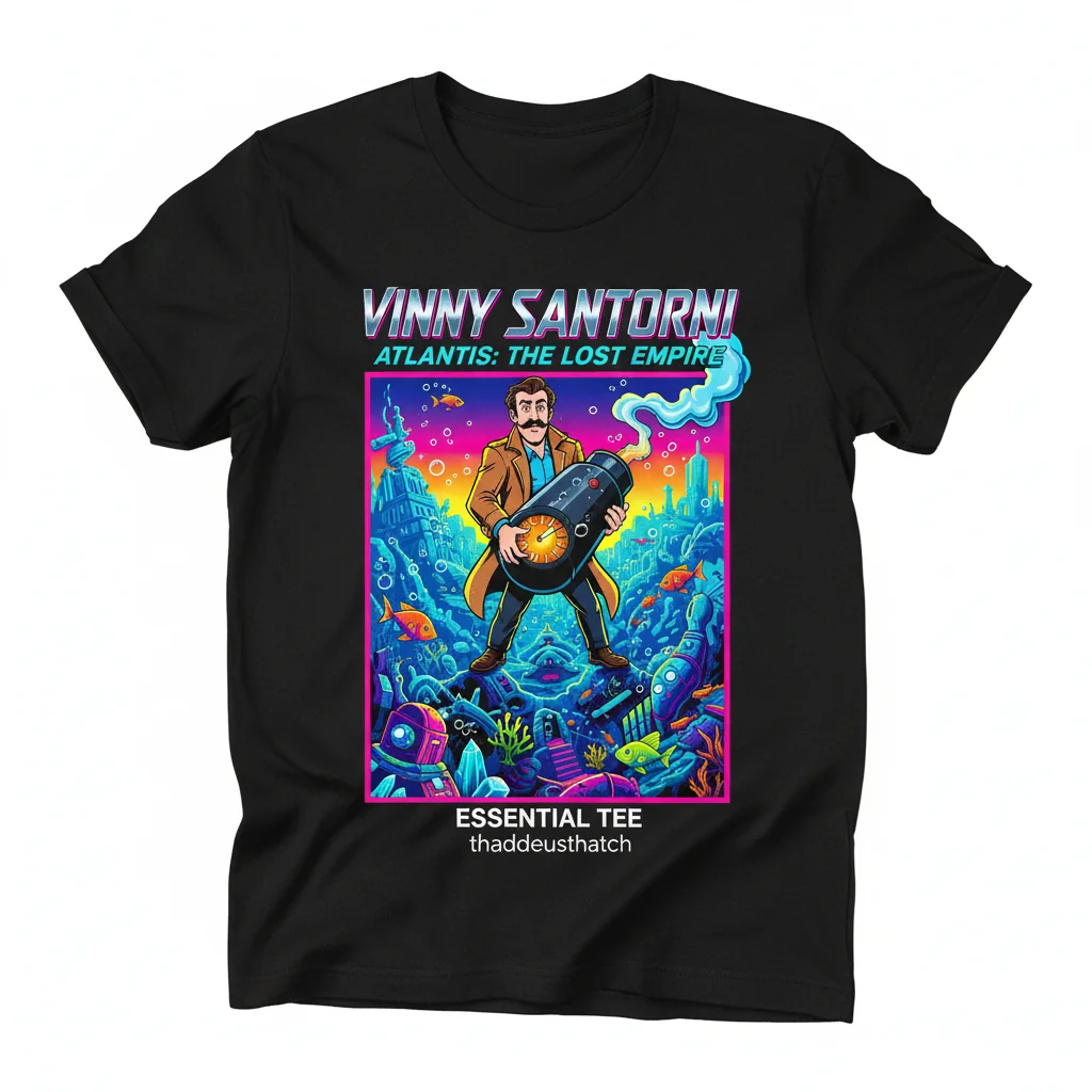 Vinny Santorini Atlantis: The Lost Empire Men's Essential T-Shirt – Premium Cotton Tee