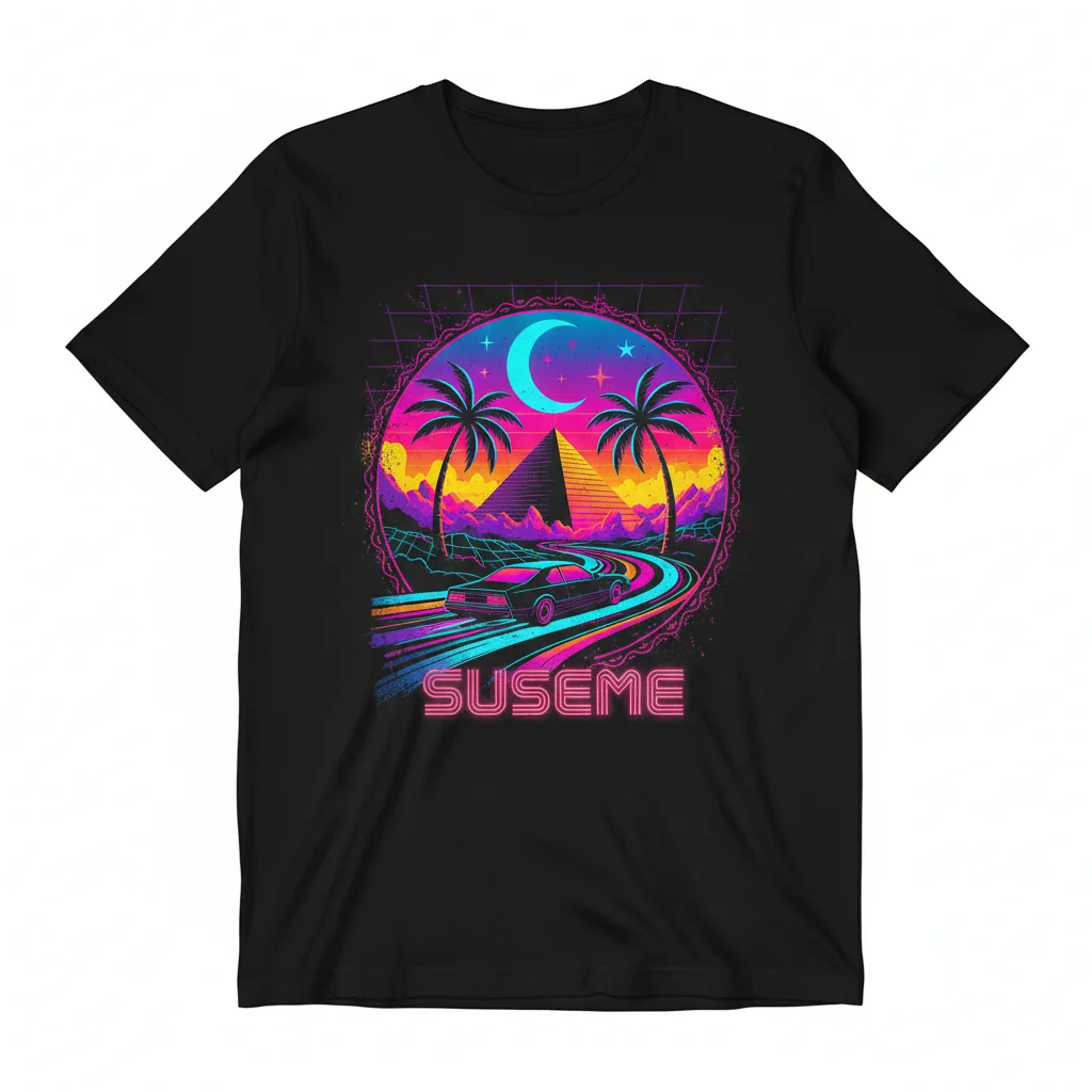 Dreamscape "Suseme" Essential T-Shirt: Vintage Aesthetic, Modern Durability