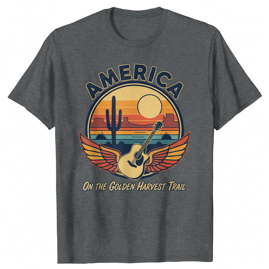 Vintage America Band T-Shirt | Classic Rock Concert Tee