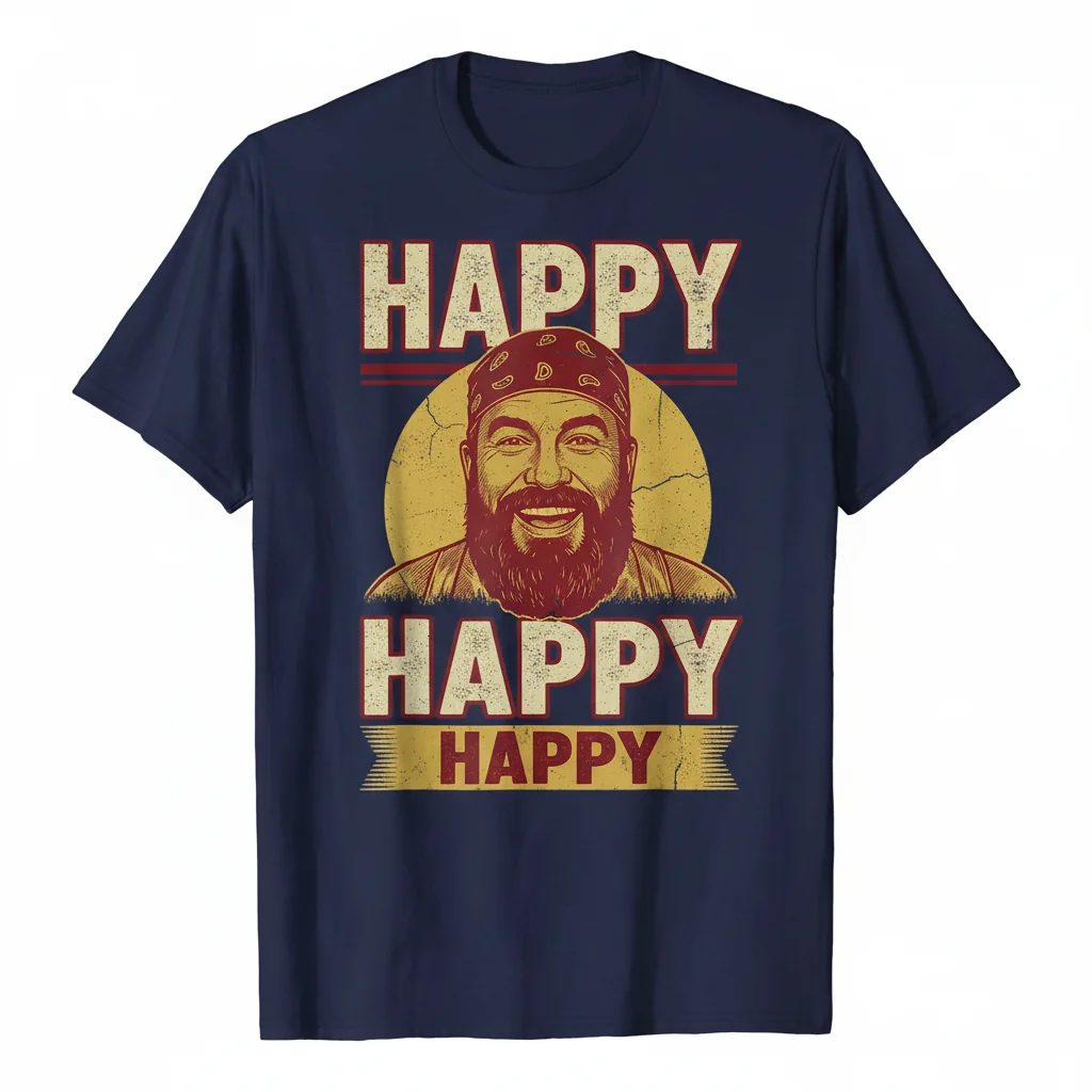 Vintage Duck Dynasty Happy Happy Happy Phil Robertson Essential T-Shirt – Premium Durability, Perfect Fit