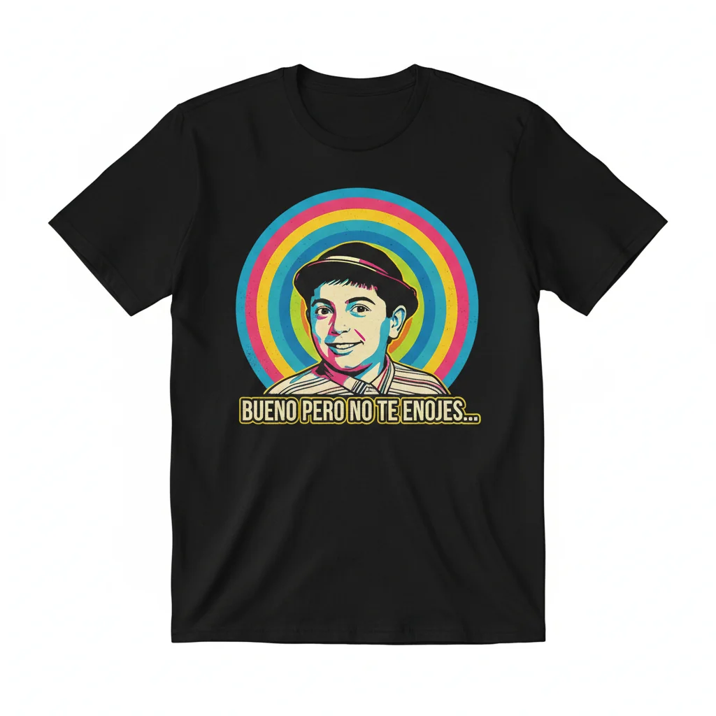 Vintage El Chavo del Ocho - "Bueno Pero No Te Enojes" - Camiseta Esencial de Colección