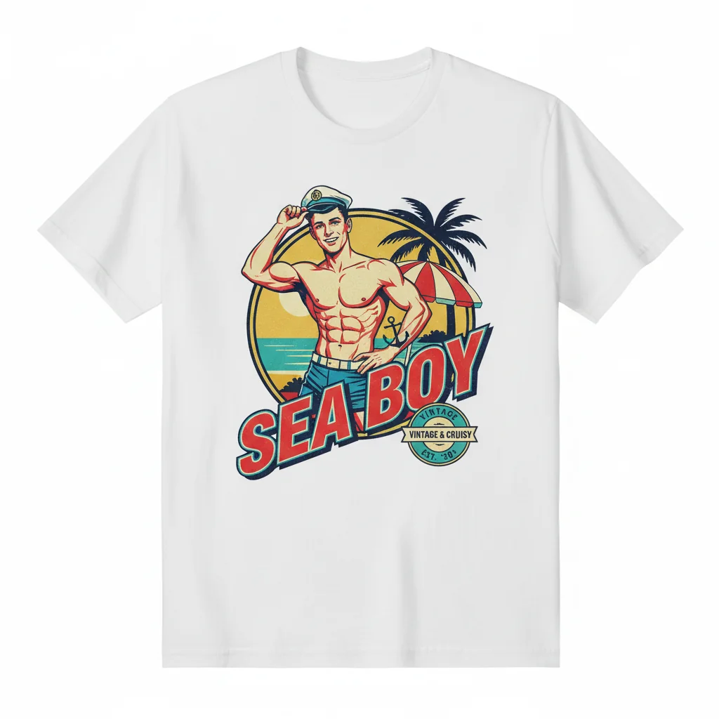 Vintage Gay Twink Pinup Print Essential T-Shirt