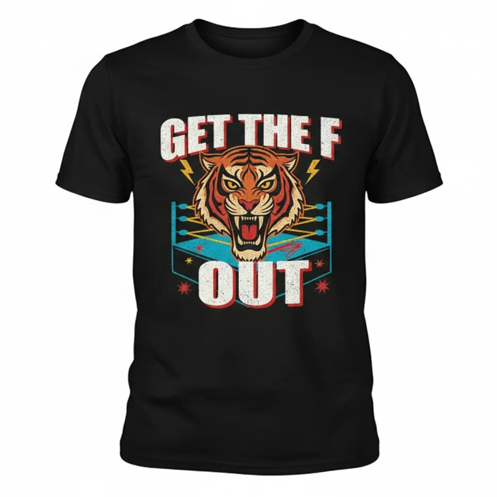 Vintage "Get the F Out WWF" Essential T-Shirt – Classic Style, Modern Durability