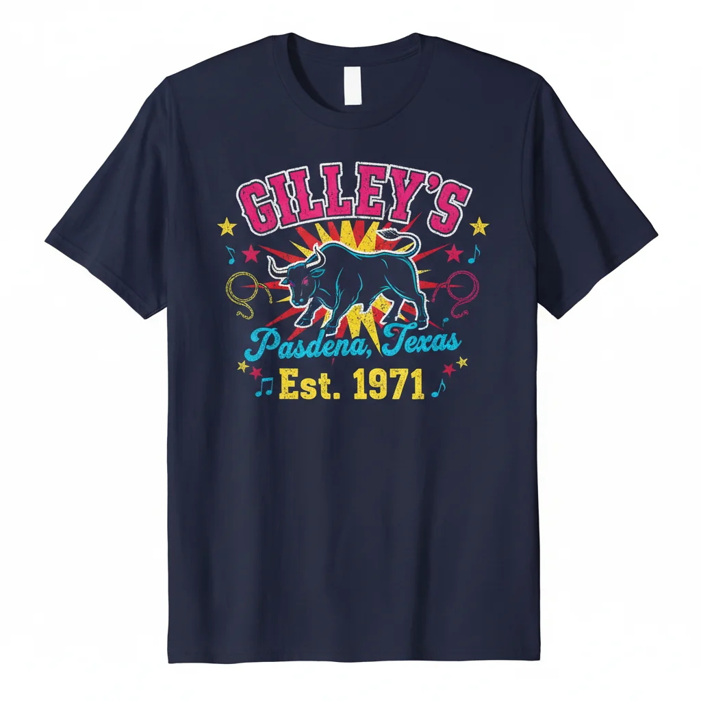 Vintage Gilley's Night Club Essential T-Shirt – Classic Comfort, Lasting Style