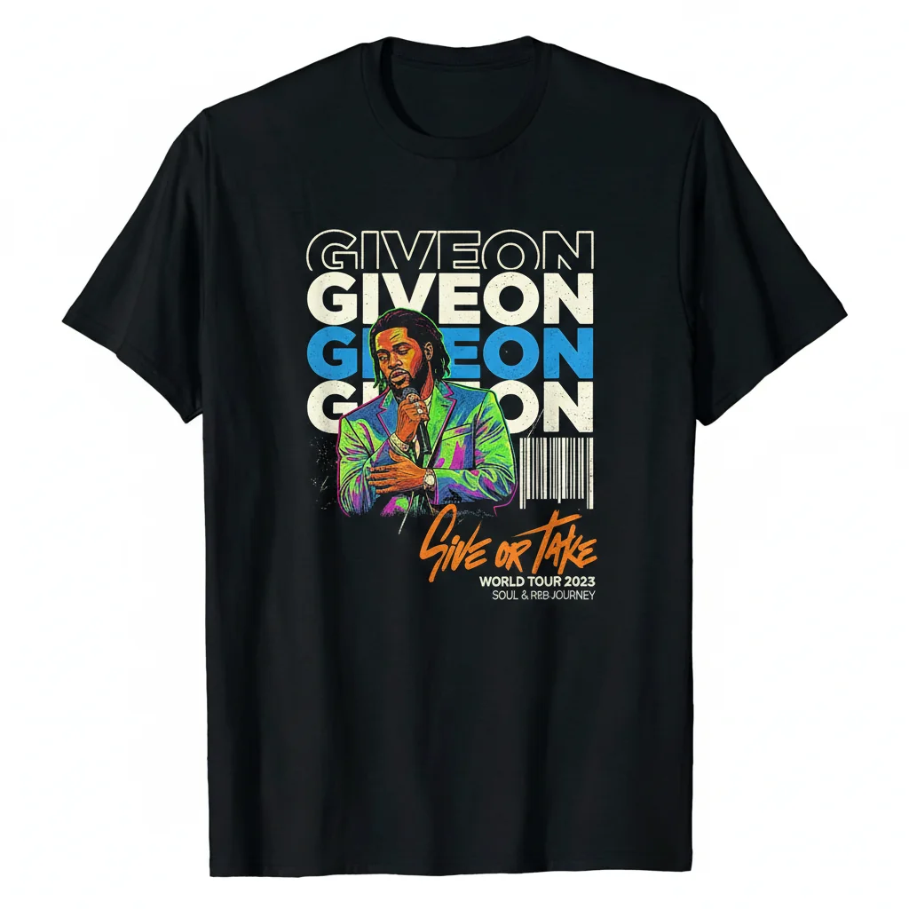 Vintage Giveon Merch Shirt | Men's Heavyweight 100% Cotton T-Shirt