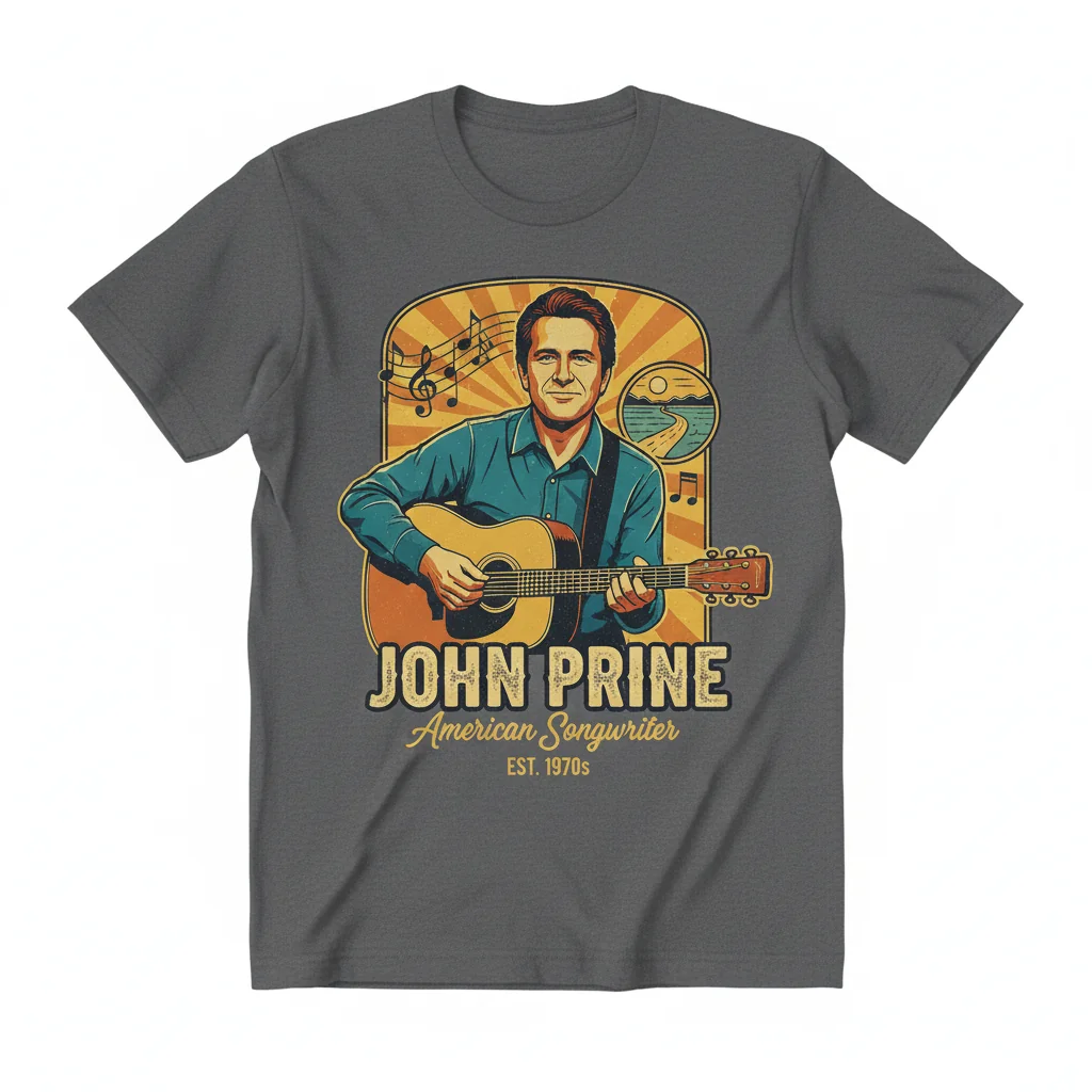 Durable Vintage John Prine T-Shirt - Pre-Shrunk & Fade-Resistant