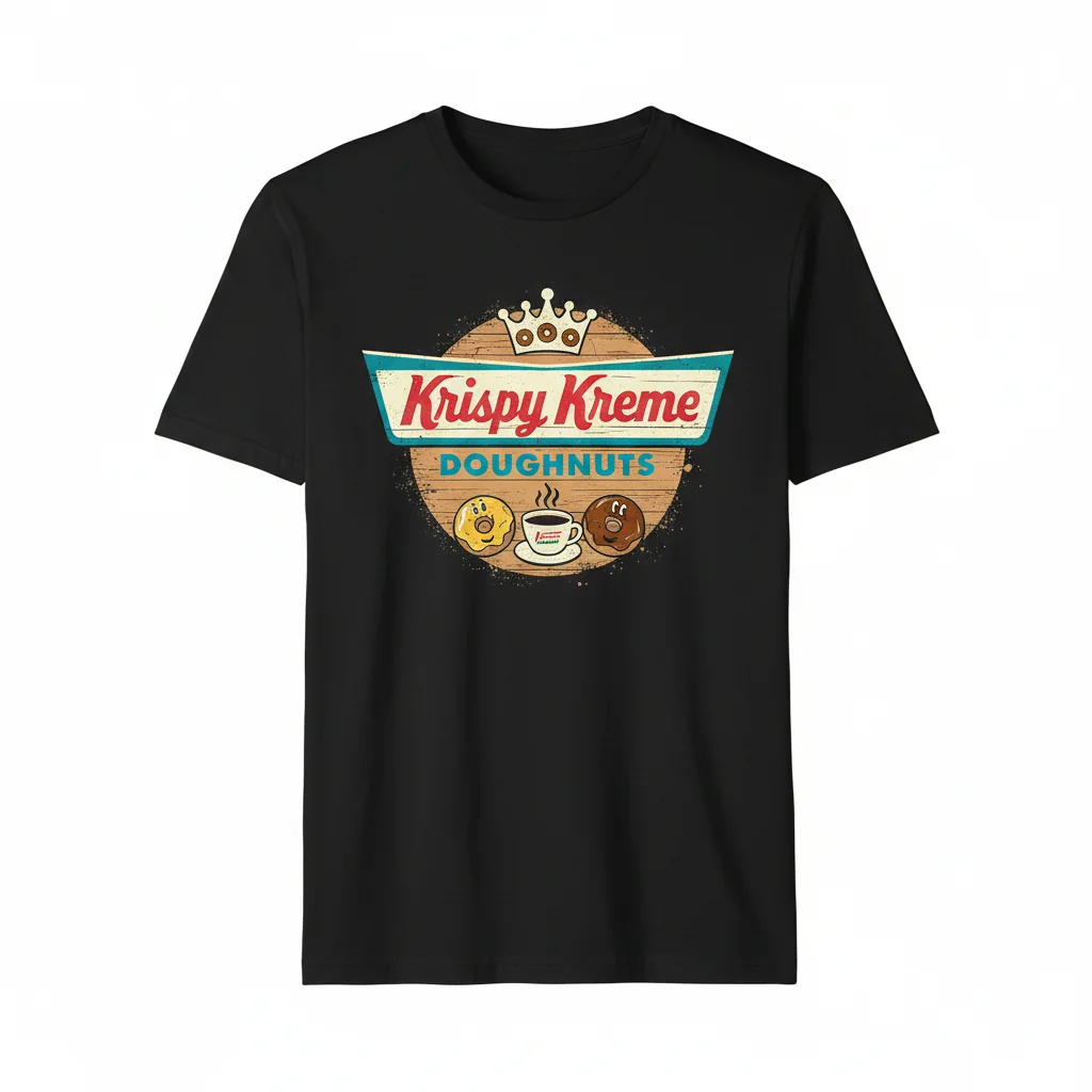 Vintage Krispy Kreme Doughnuts Logo Essential T-Shirt – Unbeatable Durability & Fit