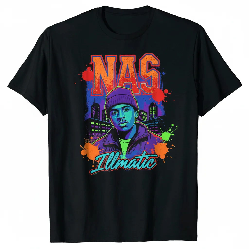 Vintage Nas Illmatic T-Shirt - Iconic Hip-Hop Album Art Tee