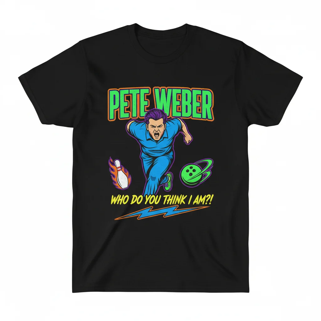 Vintage Pete Weber Bowling T-Shirt - Essential Cotton Tee for Fans