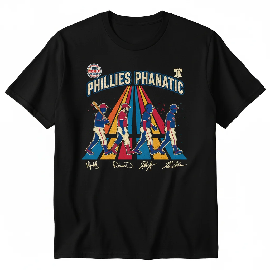 Vintage Phillies Abbey Road Signatures Tee