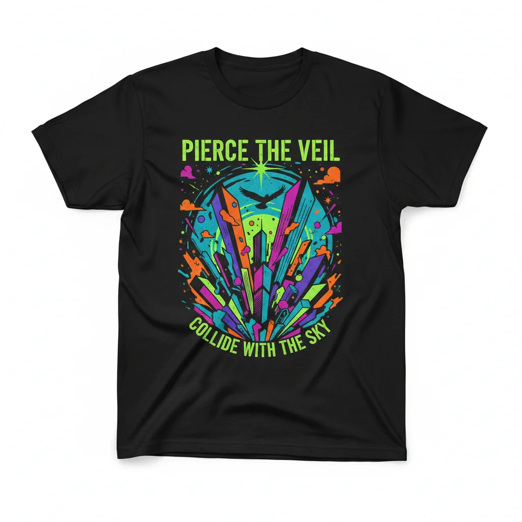 Pierce The Veil 'Collide With The Sky' Vintage T-Shirt | Official Band Merch