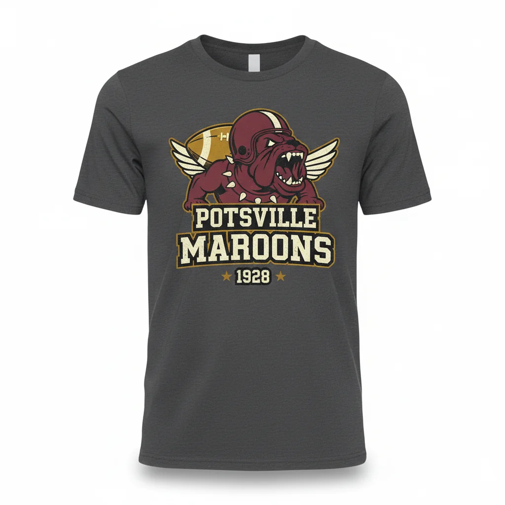 Vintage Pottsville Maroons Essential T-Shirt: Unmatched Durability & Comfort