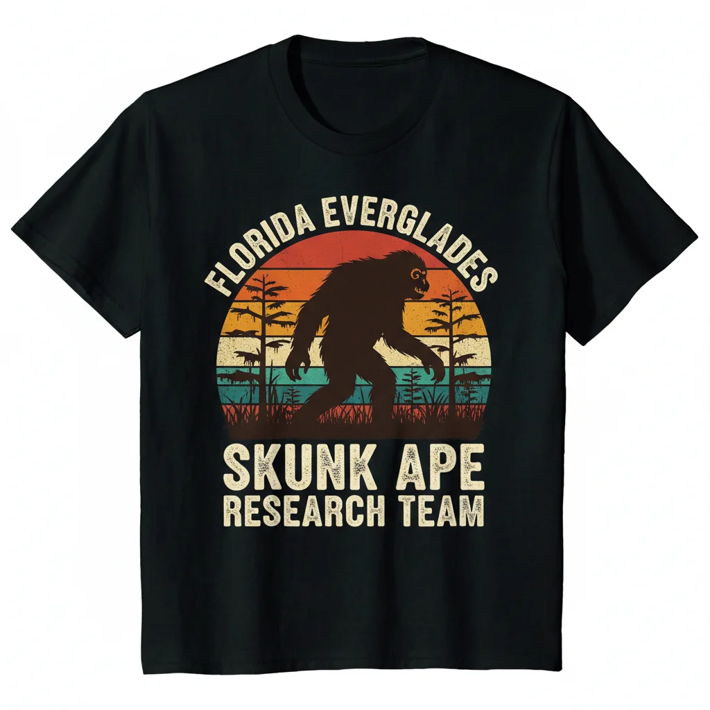 Vintage Retro Skunk Ape Bigfoot Florida Everglades Essential T-Shirt