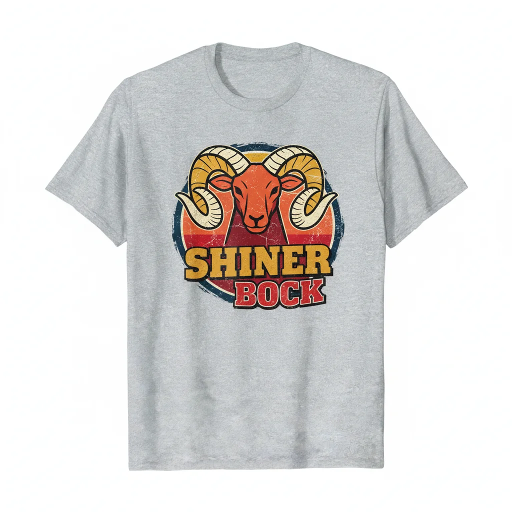 Vintage Shiner Bock Beer Logo T-Shirt - Essential Cotton Tee